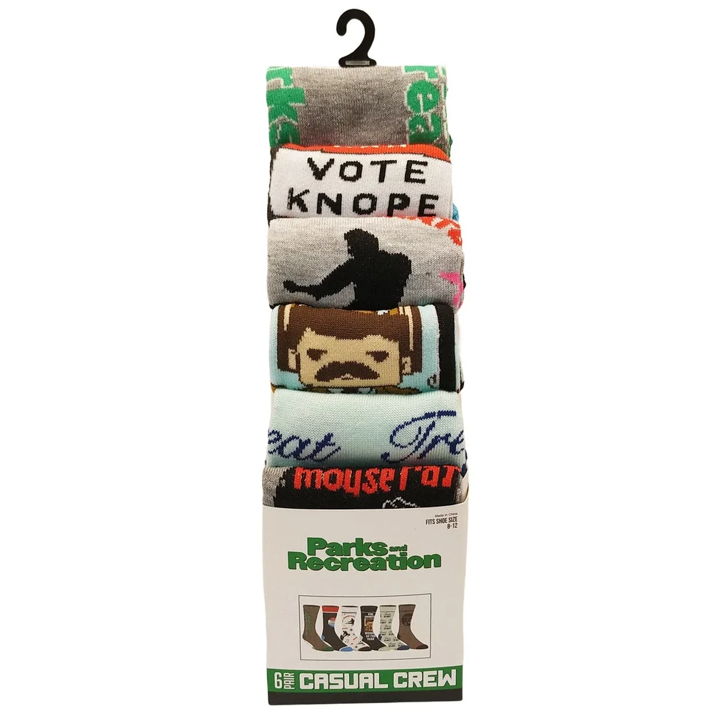 Parks And Recreation Socks-6 Pairs